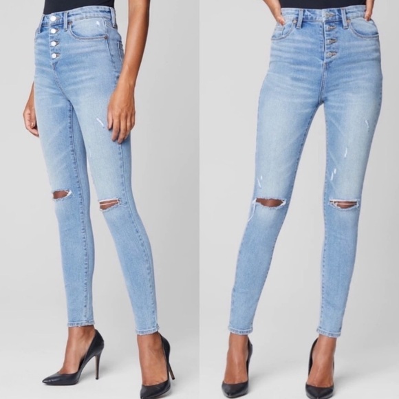 NWT Blank NYC The Great Jones High Rise Skinny Jeans Distressed Final Lap - Picture 2 of 11